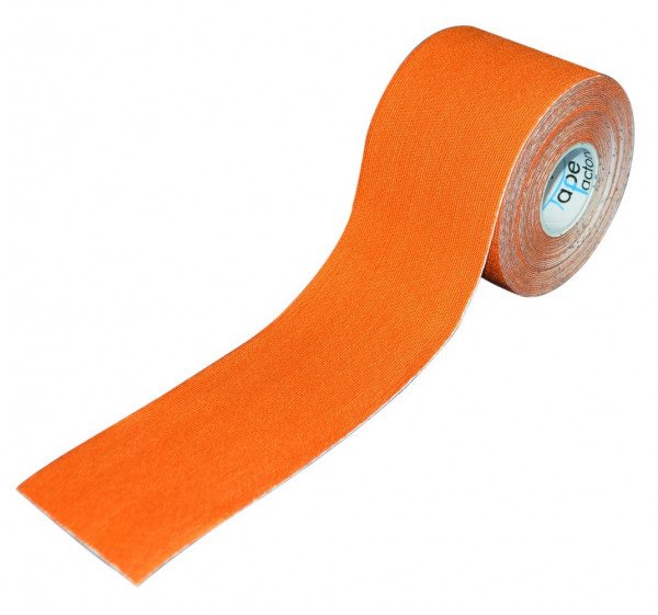 Tapefactory24 Sportline Kinesiologie Tape 5,0cm orange, 5er Set