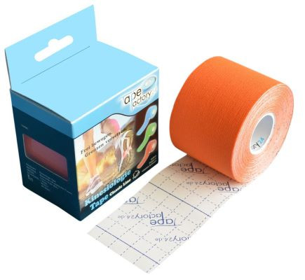 Tapefactory24 Classic Line Kinesiologie Tape 5cm x 5m orange